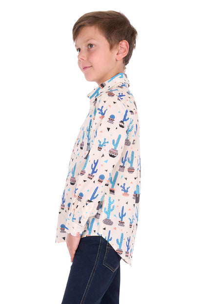Hard Slog Kid’s Rocky Half Placket Long Sleeve Shirt