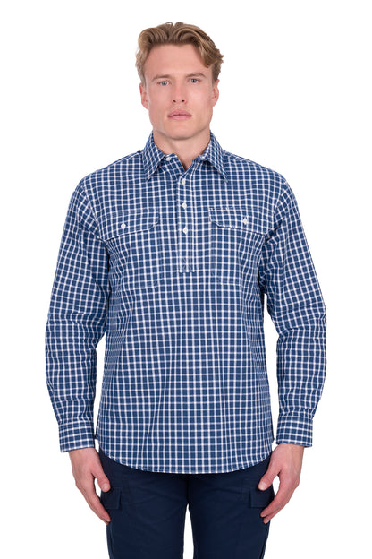 Hard Slog Men’s Alden Half Placket Long Sleeve Shirt