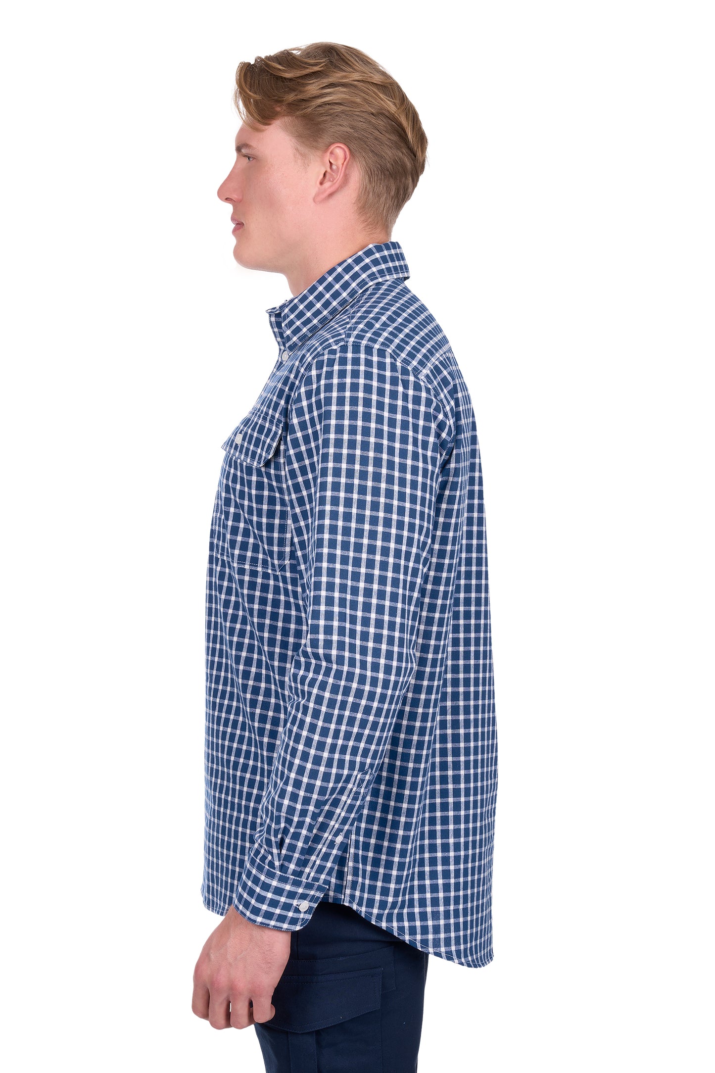 Hard Slog Men’s Alden Half Placket Long Sleeve Shirt