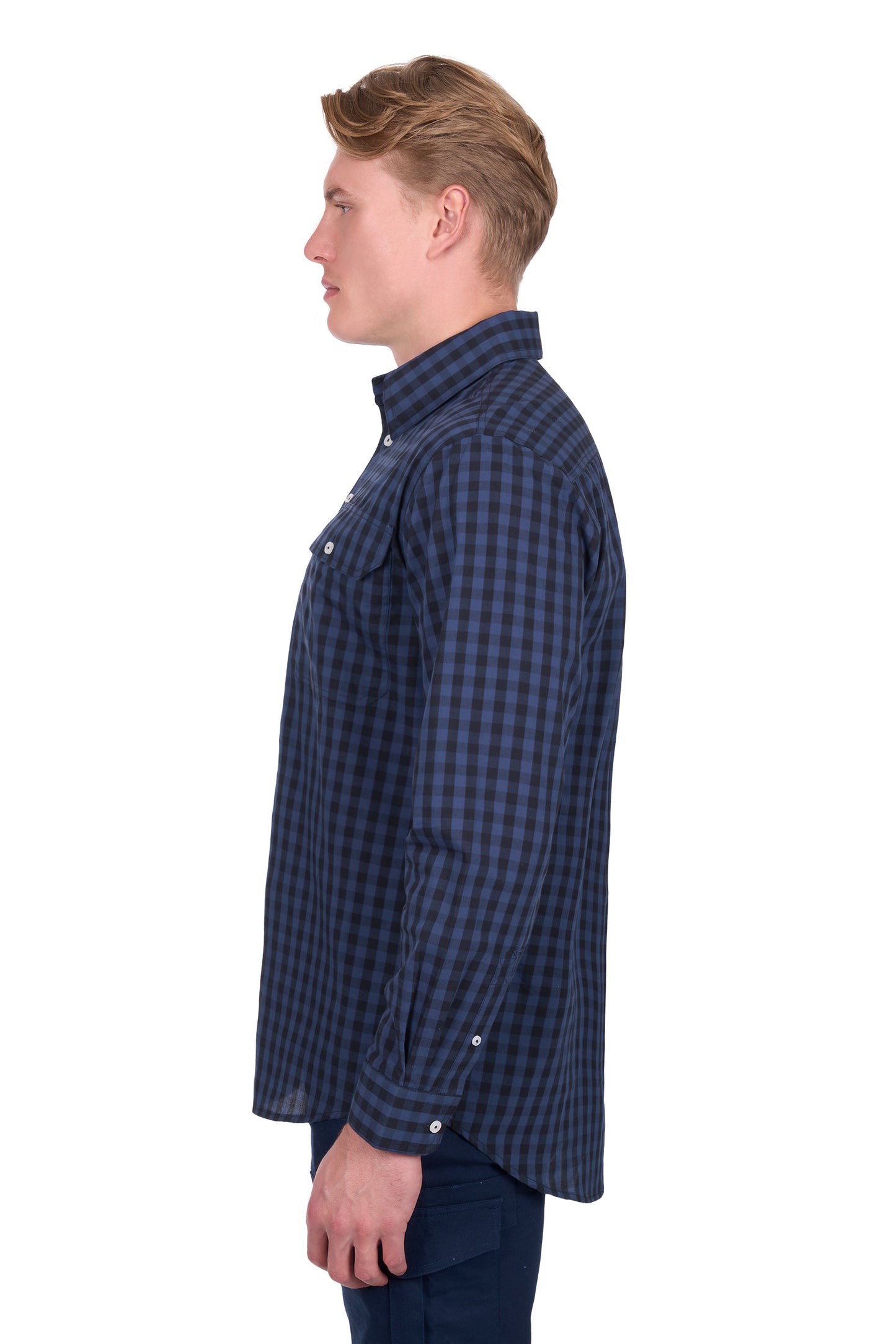Hard Slog Men’s Nash Half Placket Long Sleeve Shirt