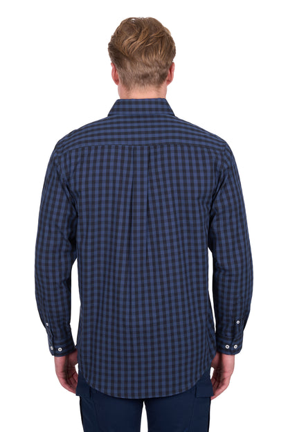 Hard Slog Men’s Nash Half Placket Long Sleeve Shirt