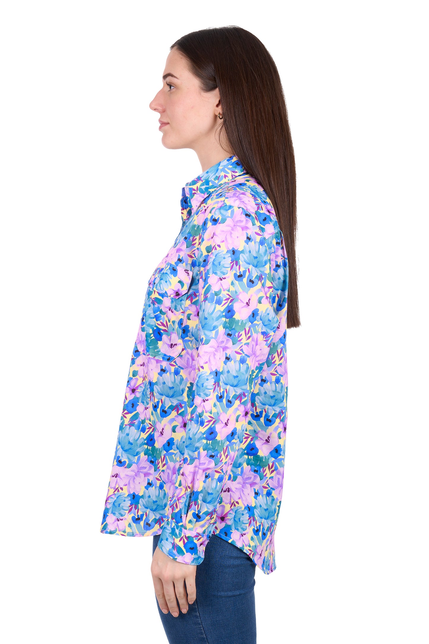 Hard Slog Women's Trixie Half Placket Long Sleeve Shirt