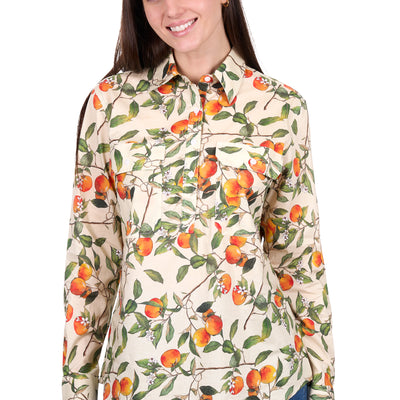 Hard Slog Women's Zia Half Placket Long Sleeve Shirt