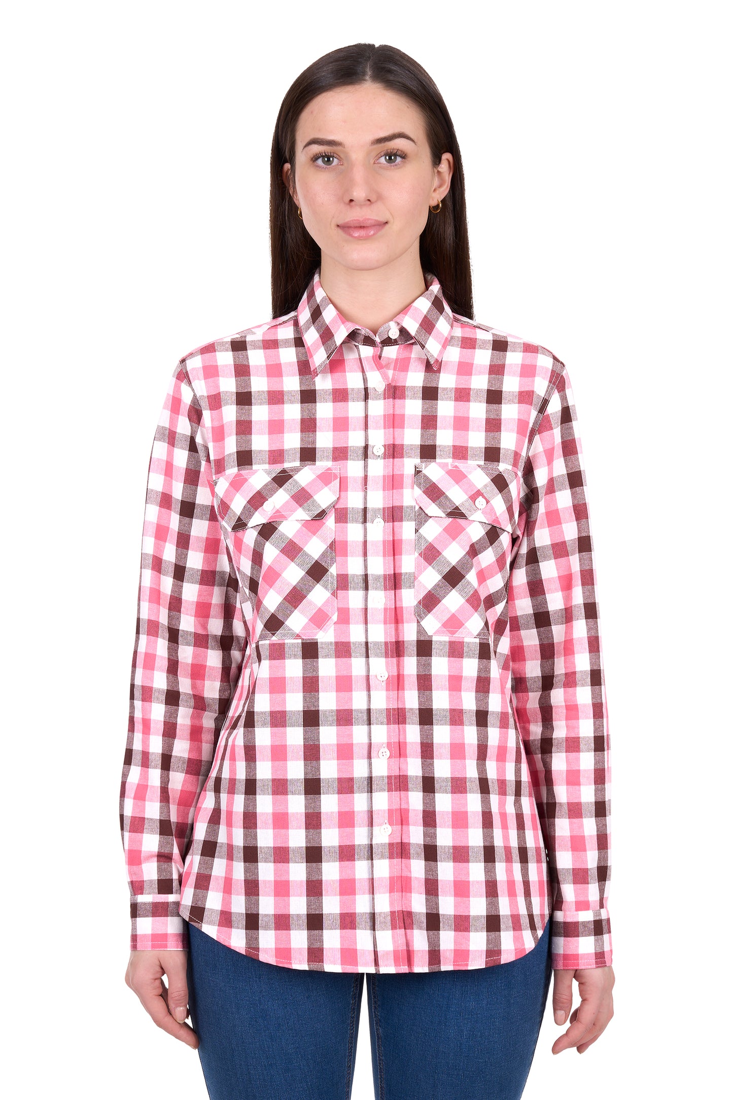 Hard Slog Women's Rachel Full Placket Long Sleeve Shirt