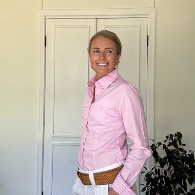 Black Colt Clothing Womens Jane Long Sleeve Shirt - Light Pink