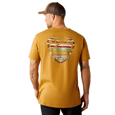 Ariat Mens Serape Seal Short Sleeve Tshirt Harvest Gold