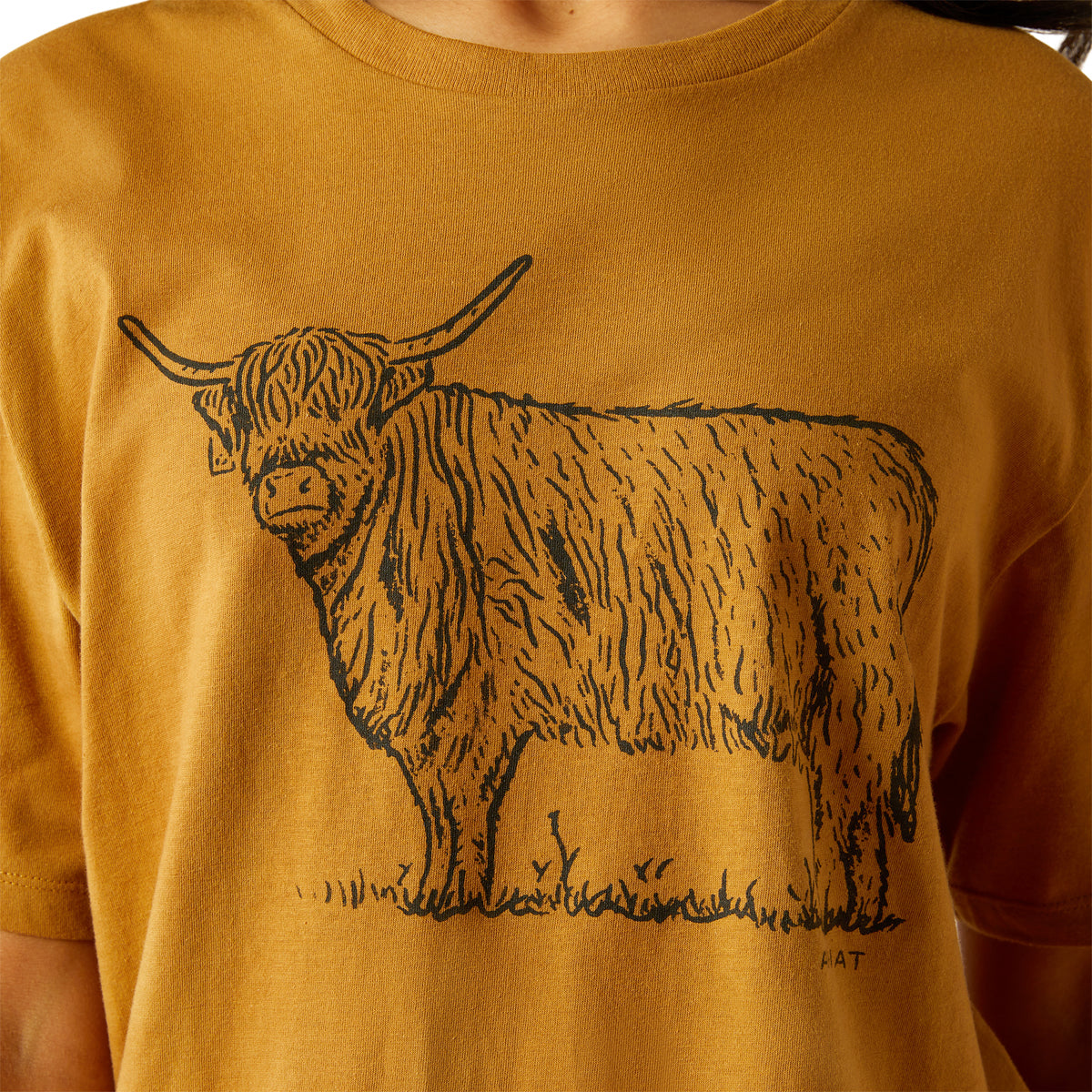 Ariat Women's Highlander Short Sleeve Tshirt Harvest Gold