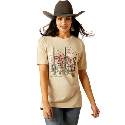Ariat Women's Horse With No Name Short Sleeve Tee Natural