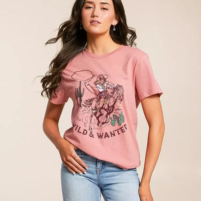 Ariat Women's Ariat Western Pulp T-Shirt Dusty Rose