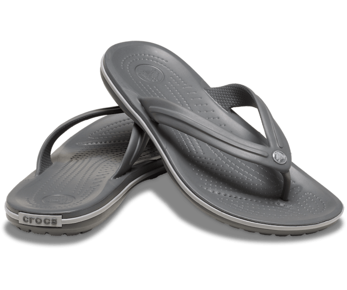Crocs Unisex Crocband Flip Thong Slate Grey/Smoke