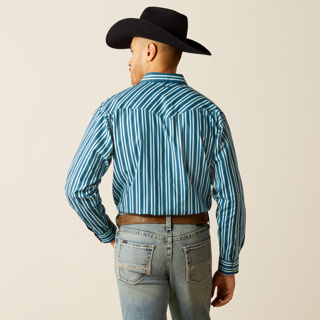 Ariat Mens Raleigh Snap Long Sleeve Shirt - Teal