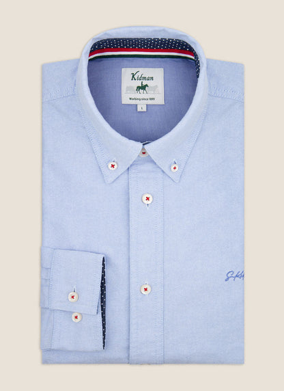Kidman Mens Aberdeen Long Sleeve Shirt - Pale Blue
