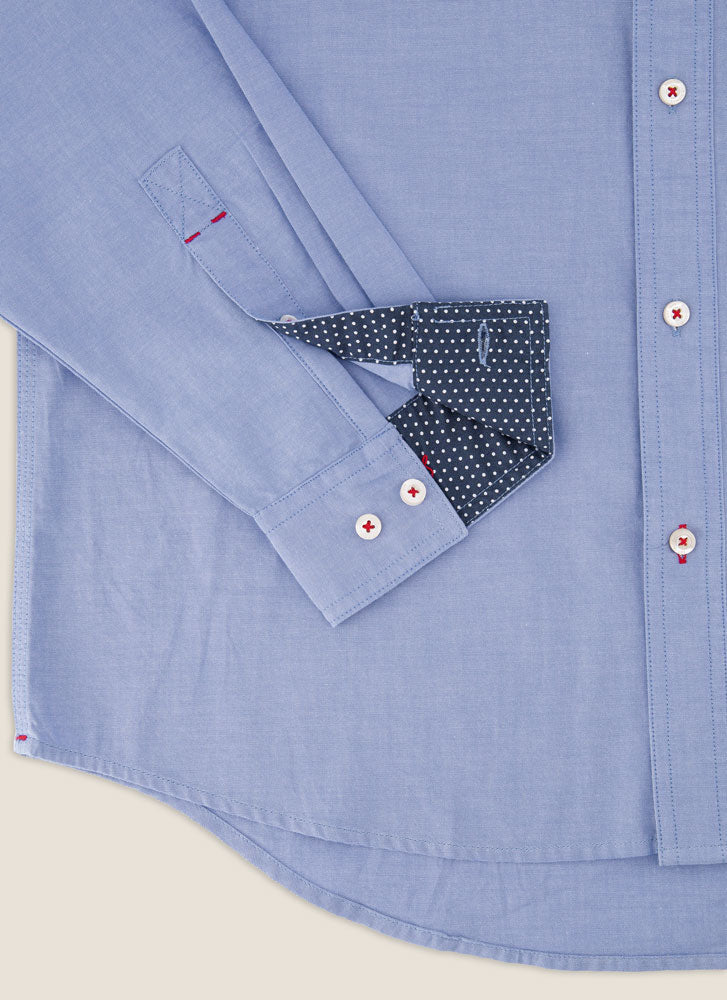 Kidman Mens Galston Long Sleeve Shirt - Blue
