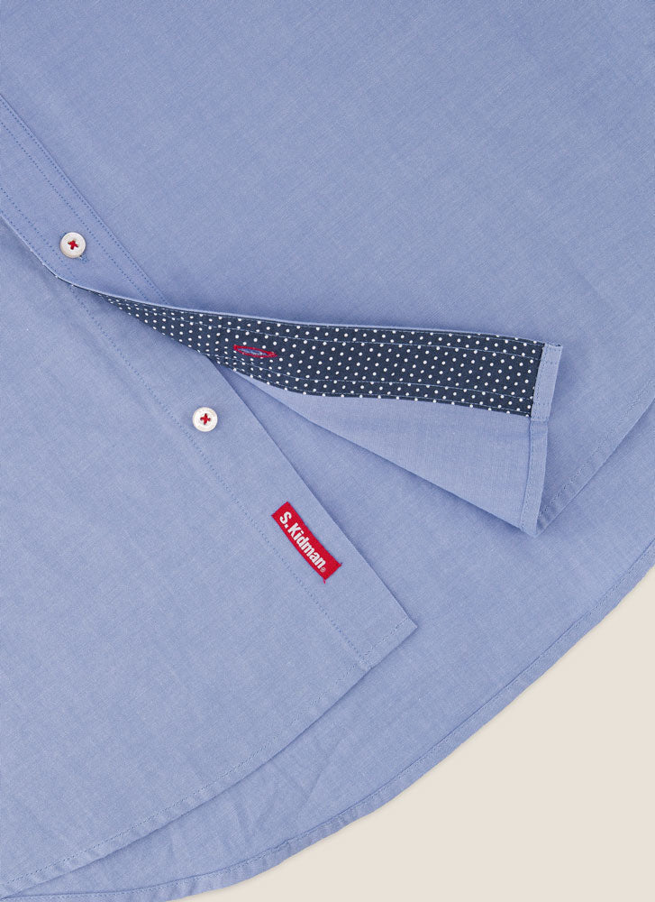 Kidman Mens Galston Long Sleeve Shirt - Blue