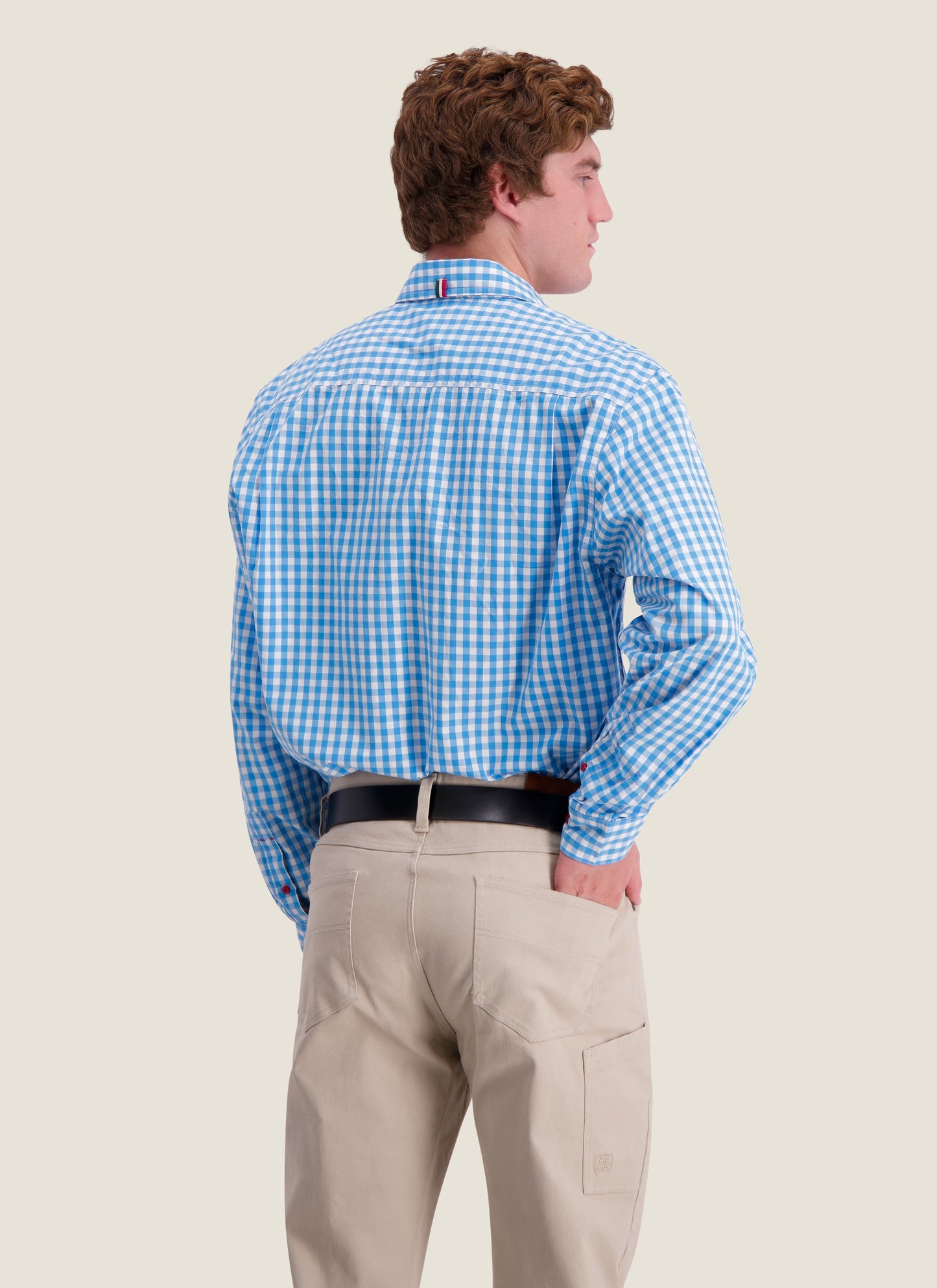 Kidman Mens Holstein Long Sleeve Shirt - Pale Blue