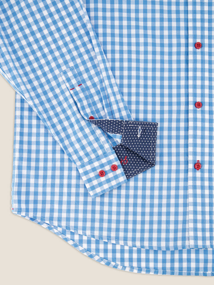 Kidman Mens Holstein Long Sleeve Shirt - Pale Blue
