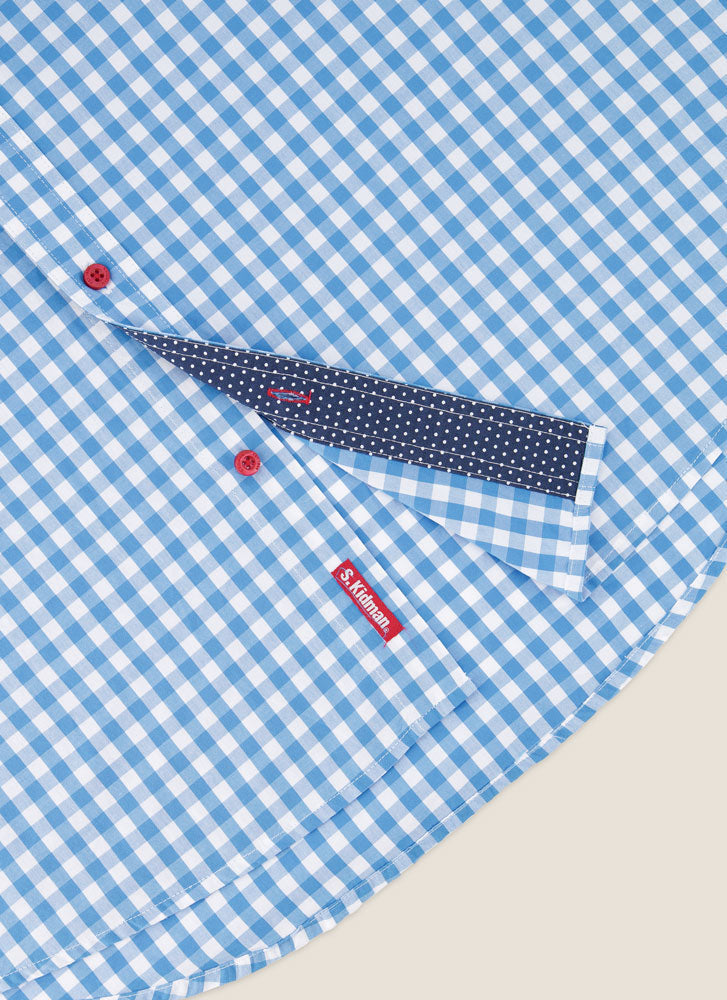 Kidman Mens Holstein Long Sleeve Shirt - Pale Blue