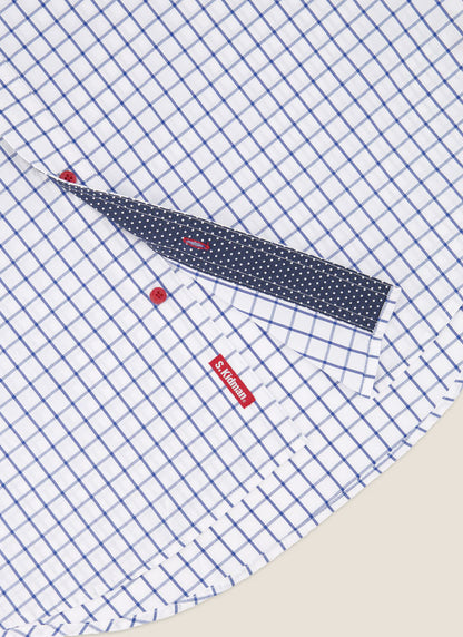 Kidman Mens Murchison Long Sleeve Shirt - Mid Blue