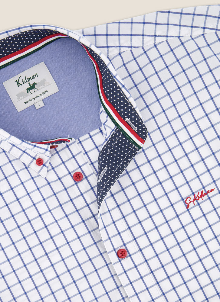 Kidman Mens Murchison Long Sleeve Shirt - Mid Blue
