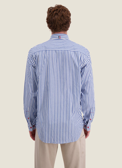 Kidman Mens Barron Long Sleeve Shirt - Mid Blue