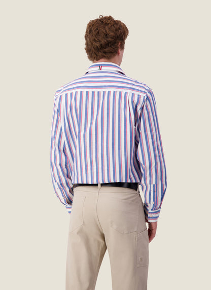 Kidman Mens Dexter Long Sleeve Shirt - Mid Blue