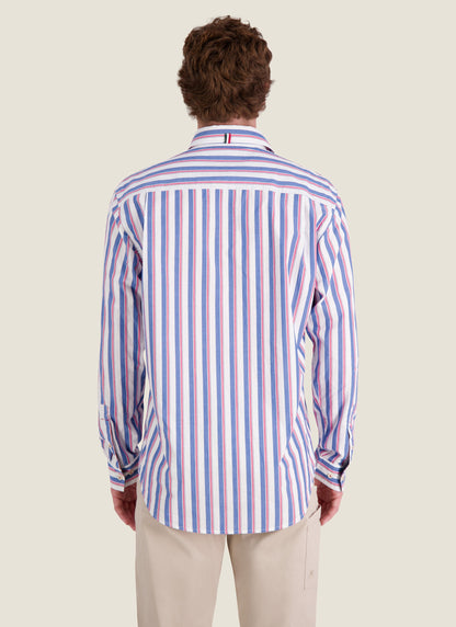 Kidman Mens Dexter Long Sleeve Shirt - Mid Blue