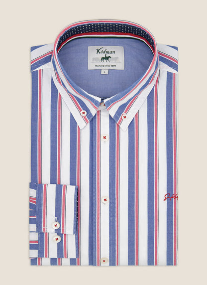 Kidman Mens Dexter Long Sleeve Shirt - Mid Blue