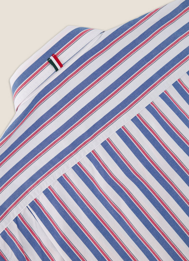 Kidman Mens Dexter Long Sleeve Shirt - Mid Blue