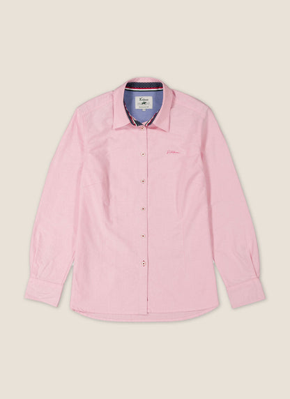 Kidman Womens Lennard Long Sleeve Shirt - Pale Pink