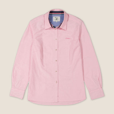 Kidman Womens Lennard Long Sleeve Shirt - Pale Pink