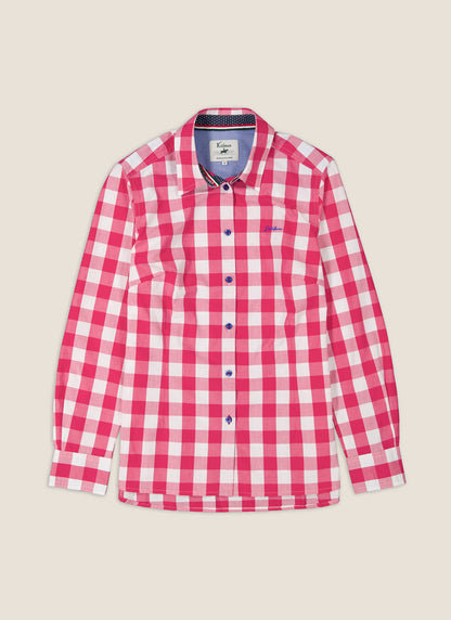 Kidman Womens Redbank Long Sleeve Shirt - Pink