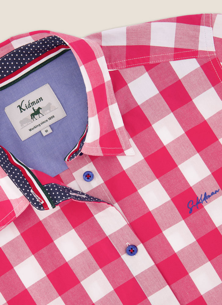 Kidman Womens Redbank Long Sleeve Shirt - Pink