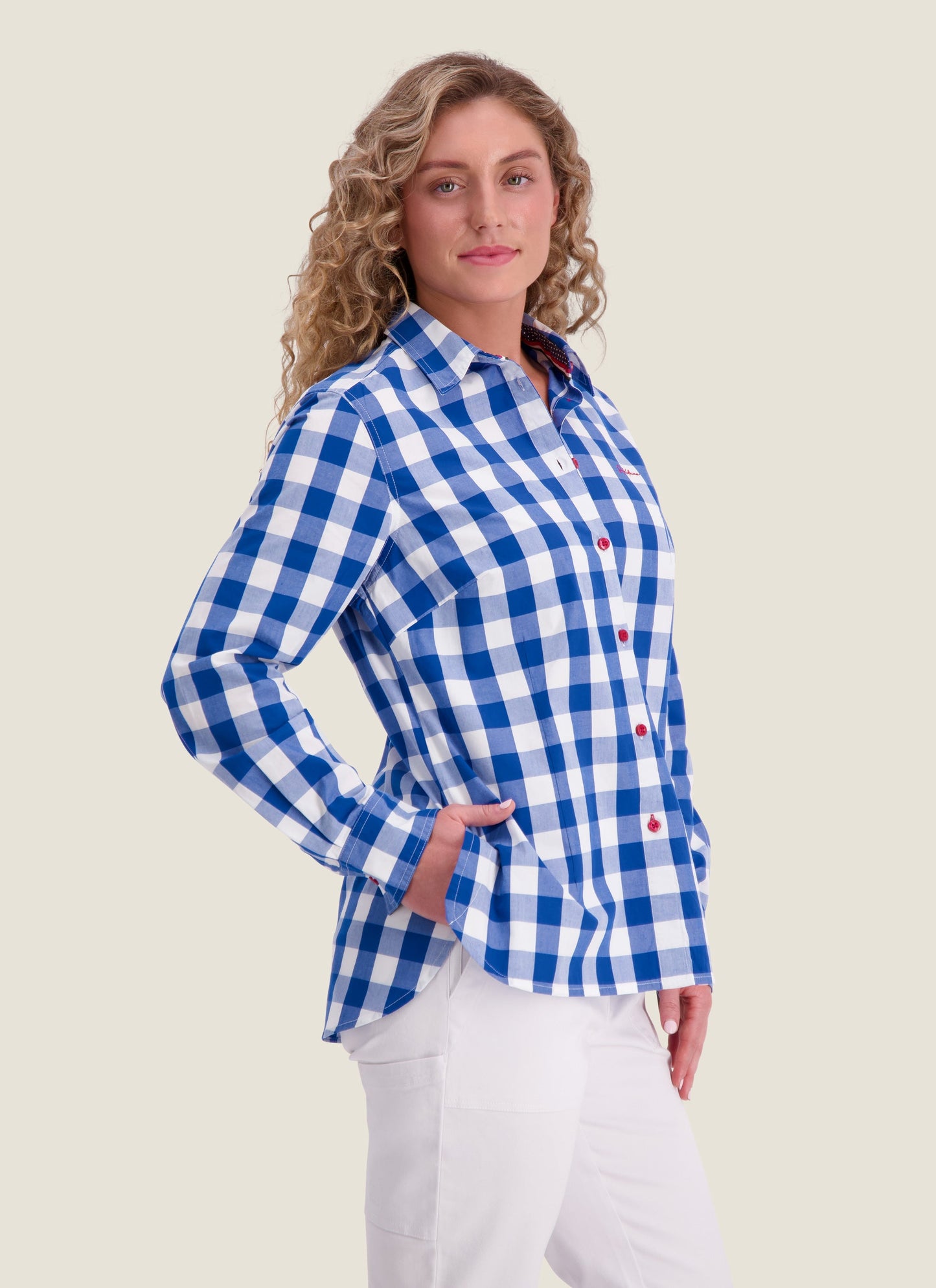 Kidman Womens Redbank Long Sleeve Shirt - Mid Blue