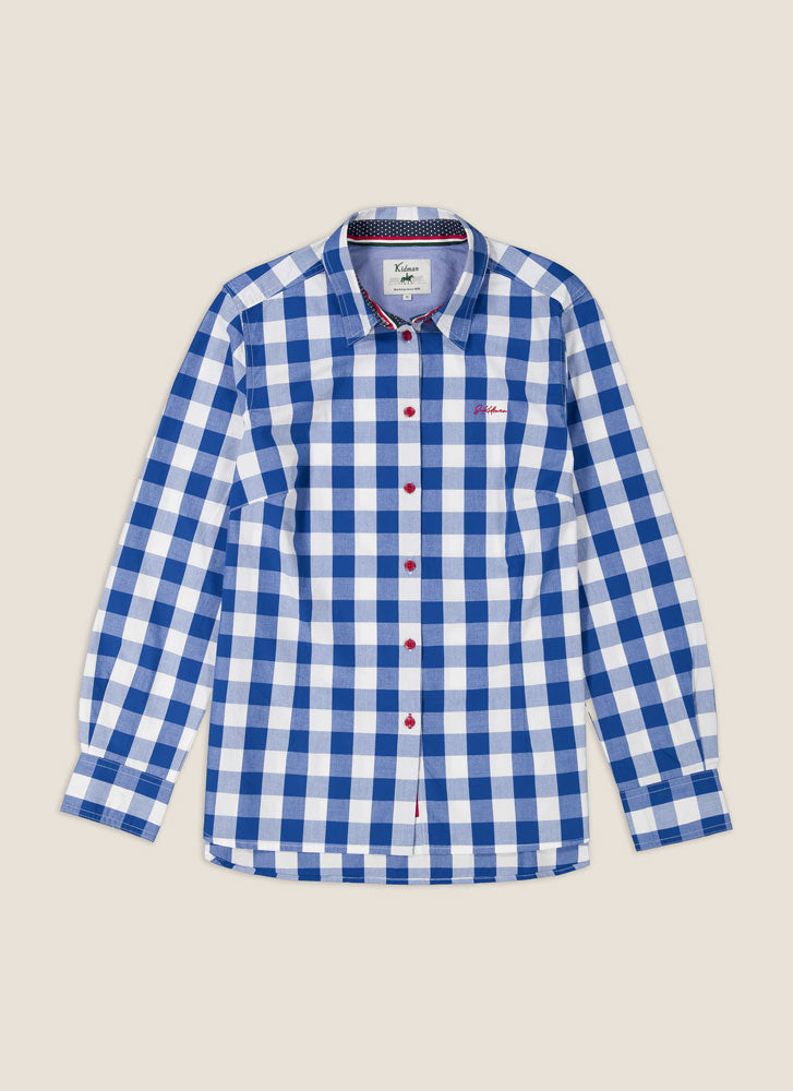 Kidman Womens Redbank Long Sleeve Shirt - Mid Blue