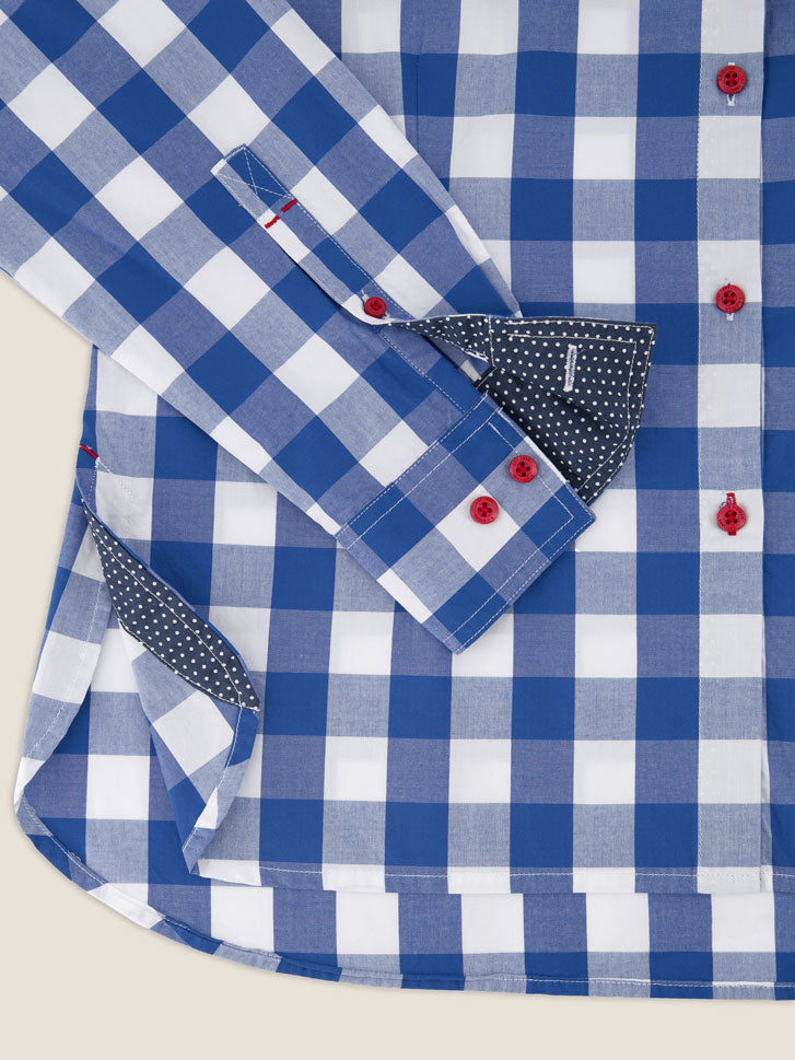Kidman Womens Redbank Long Sleeve Shirt - Mid Blue