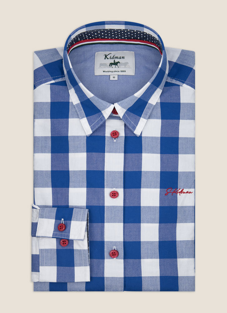 Kidman Womens Redbank Long Sleeve Shirt - Mid Blue