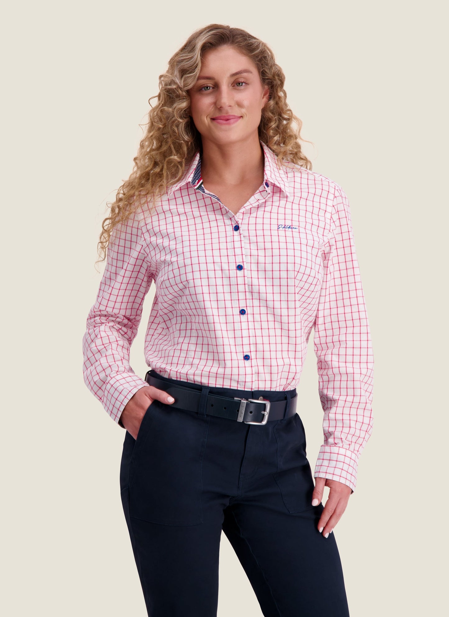 Kidman Womens Capertree Long Sleeve Shirt - Pink