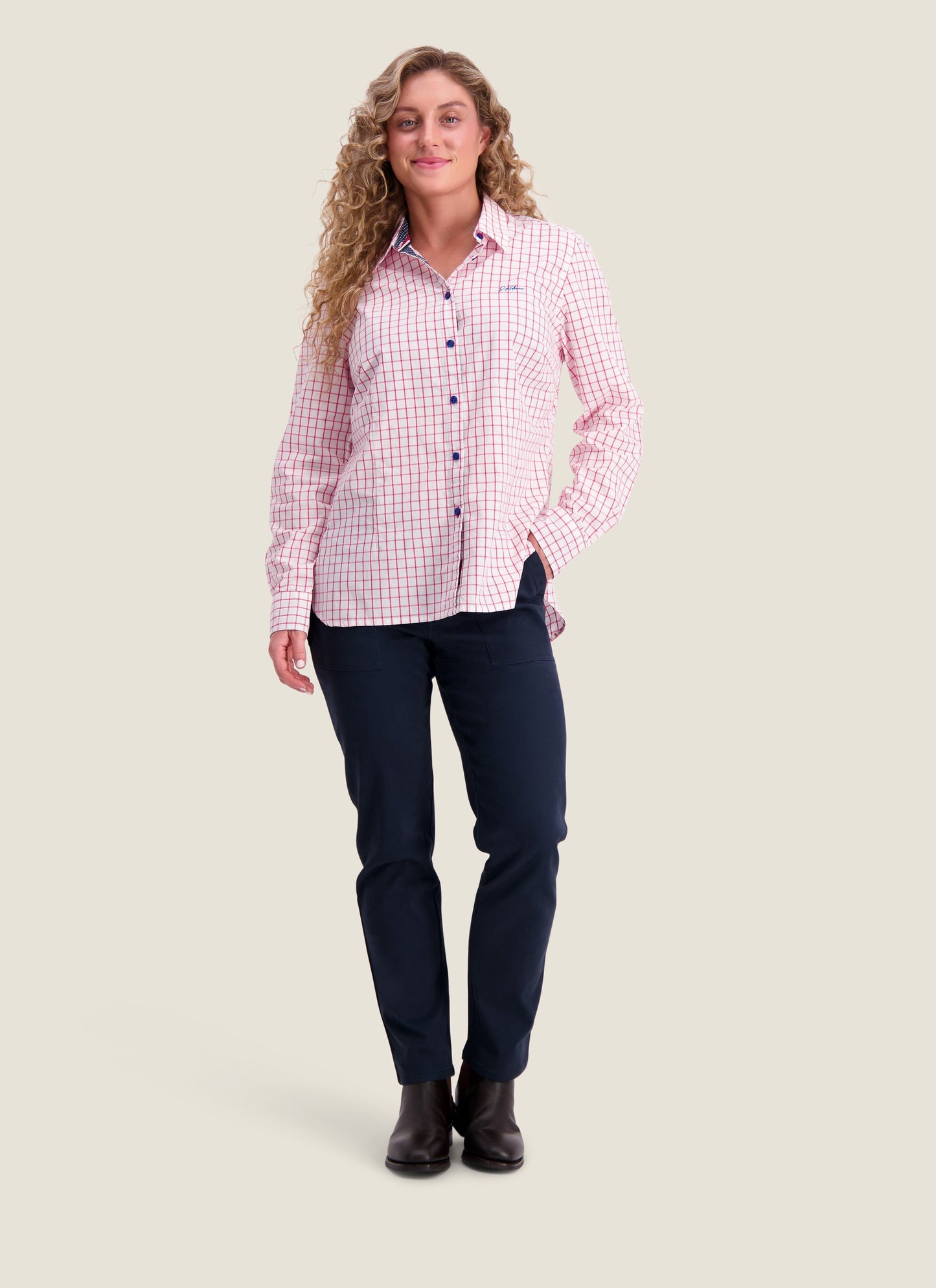 Kidman Womens Capertree Long Sleeve Shirt - Pink