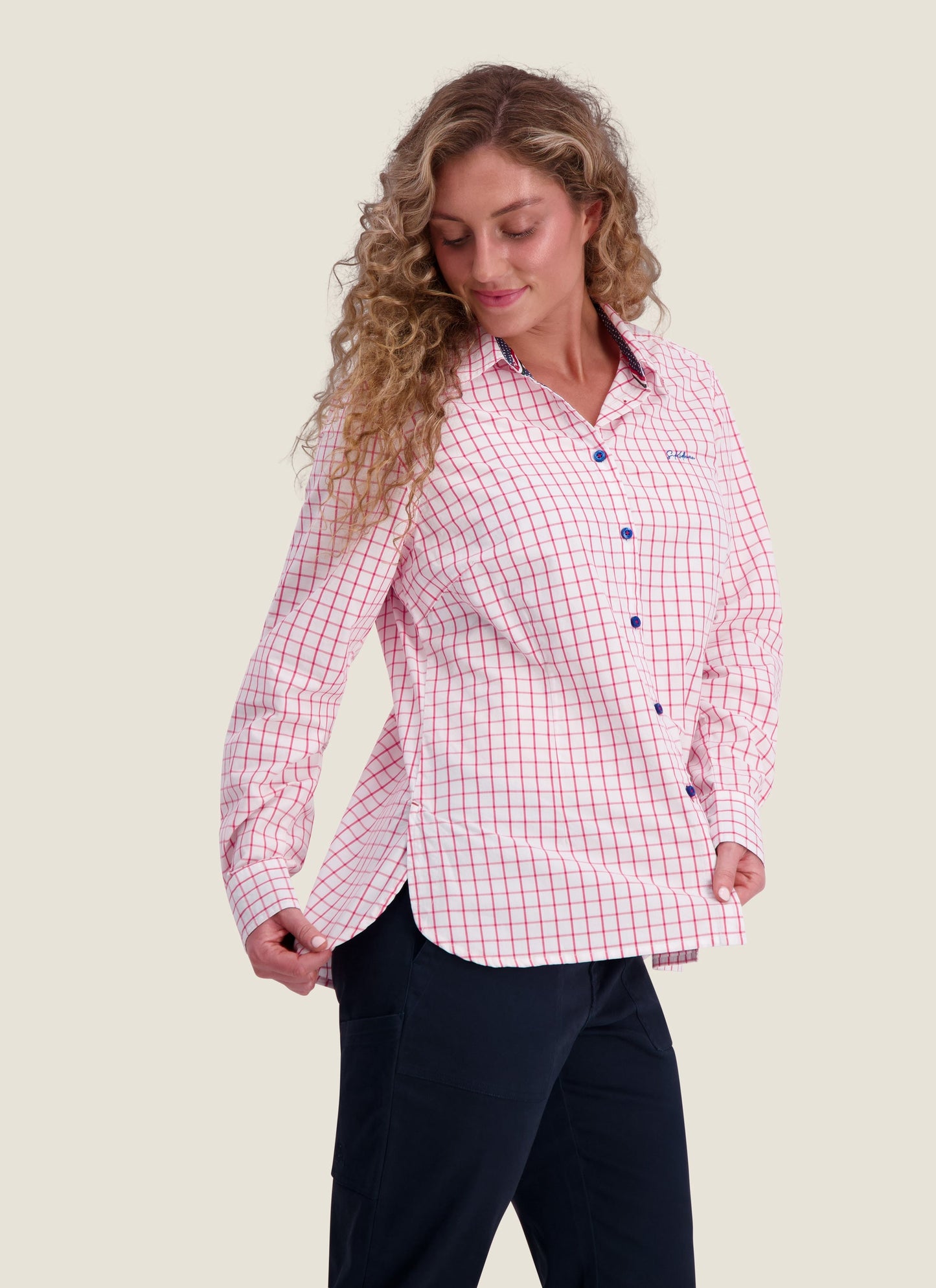 Kidman Womens Capertree Long Sleeve Shirt - Pink