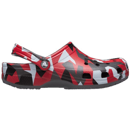 Crocs Unisex Classic Clog - Geo Camo Slate Grey/Multi Clog