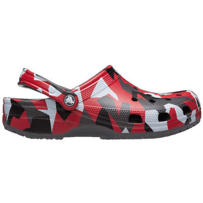 Crocs Unisex Classic Clog - Geo Camo Slate Grey/Multi Clog