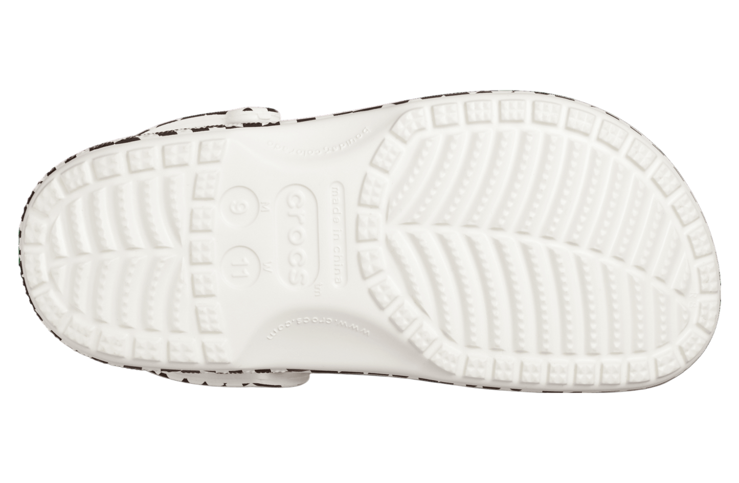 Crocs Unisex Classic Clog - Warped Checker - Black & White