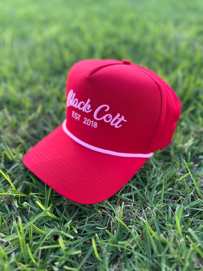 Black Colt Clothing Red American Style Trucker Cap
