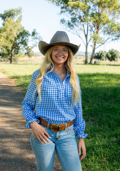 Black Colt Clothing "Willow" - Blue Gingham