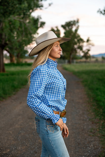 Black Colt Clothing "Willow" - Blue Gingham