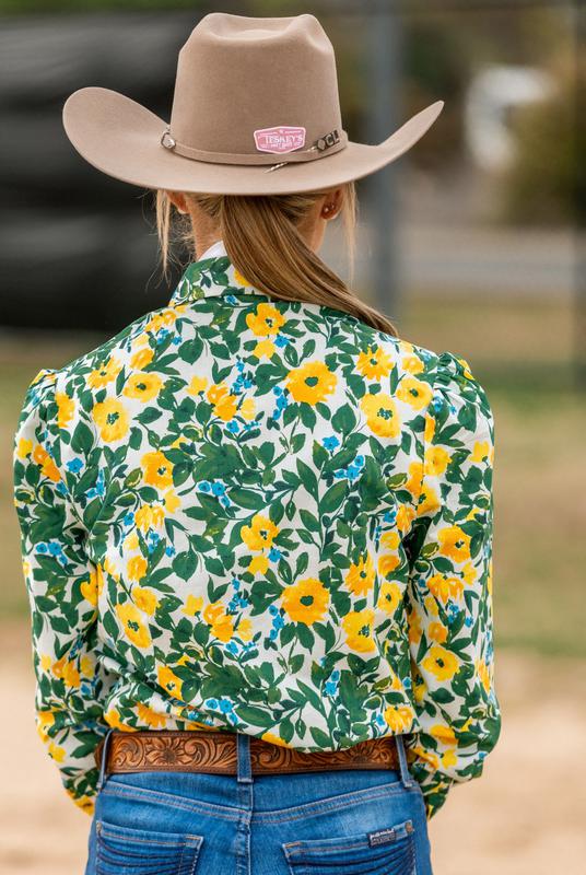 Black Colt Clothing Maggie - Green & yellow Floral