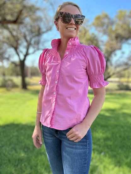 Black Colt Clothing - Short Sleeve Pink Top