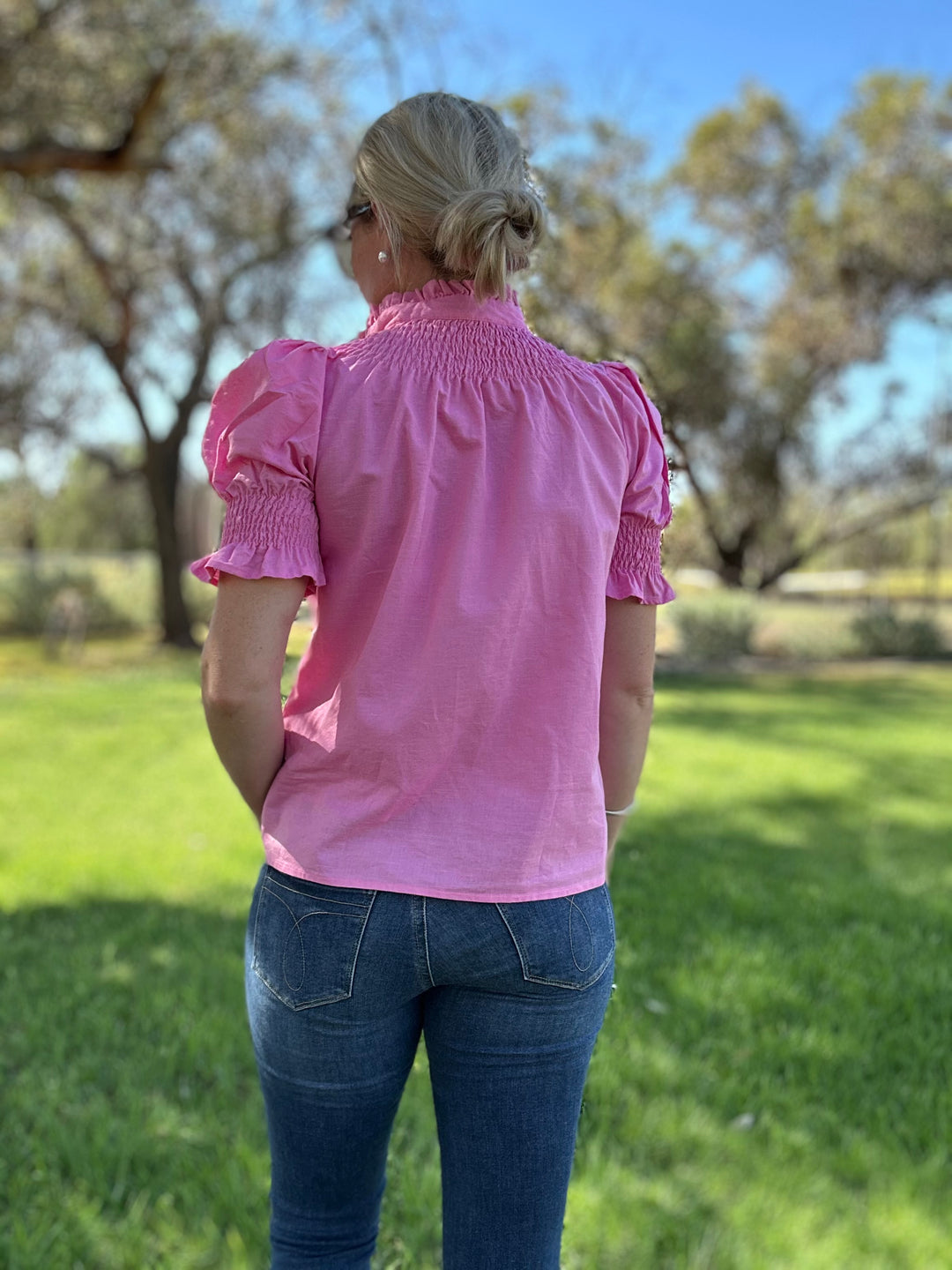 Black Colt Clothing - Short Sleeve Pink Top