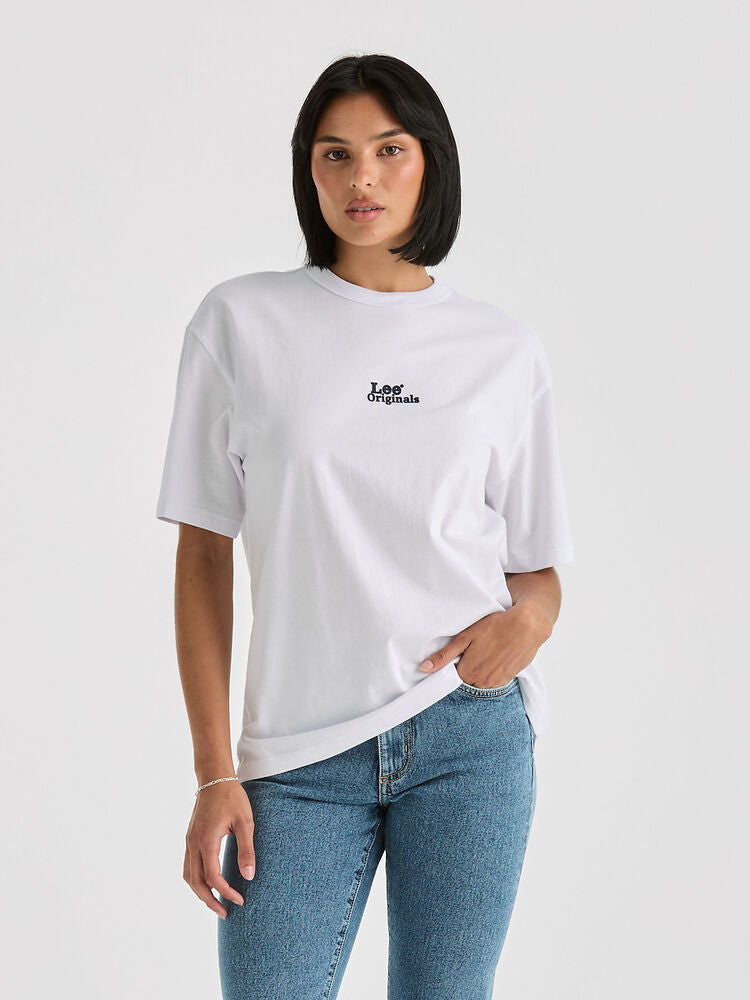 Lee Womens Originals Relaxed T-shirt - White