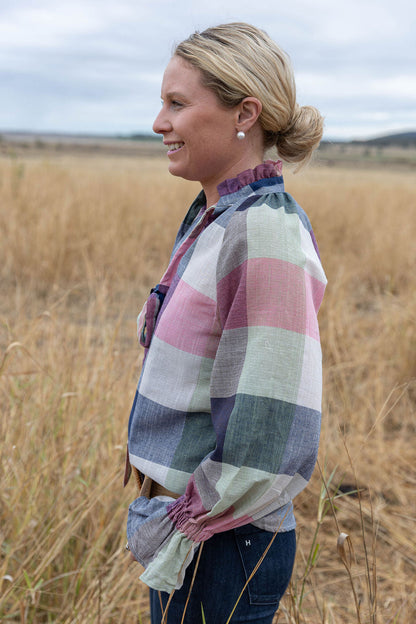Black Colt Clothing - Gabby Long Sleeve - Green Check